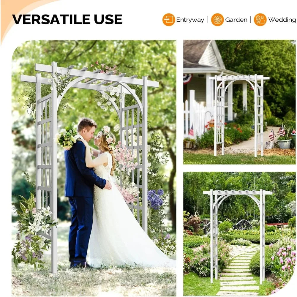 PVC Wedding Arch Garden Arbor Backdrop For Outdoor Ceremony - Get Outside Today 25