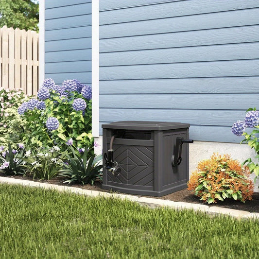 150ft Hidden Hose Reel for Gardens and Patios Durable Easy to Clean and Maintain Outdoor Use