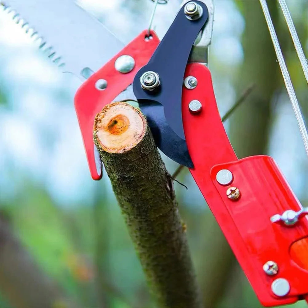 Pruning Shears Extendable Harvester Clipper High Altitude Three Pulley Pruning Scissors Branch Cutter Fruit Picking Tool