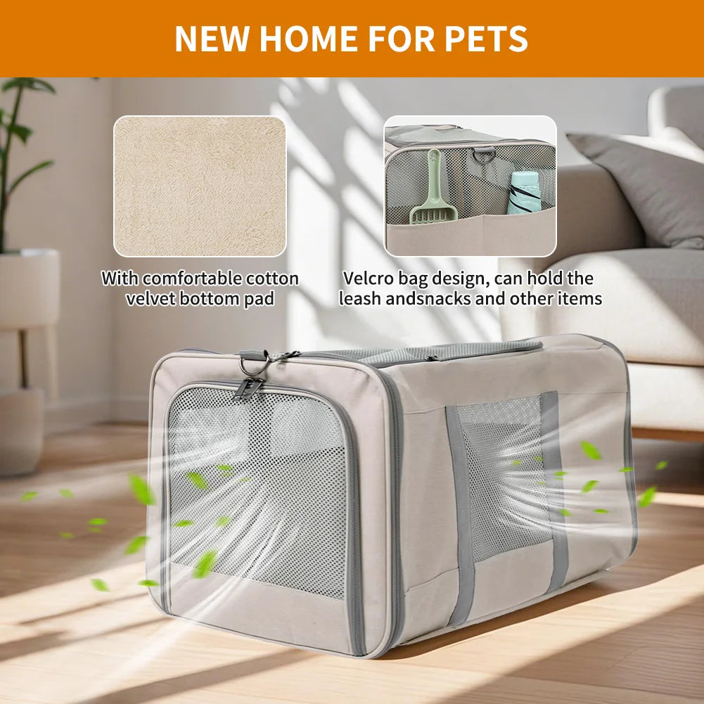 Cat Trolley For Two Cats With Wheels Transport Carrier - Get Outside Today 25