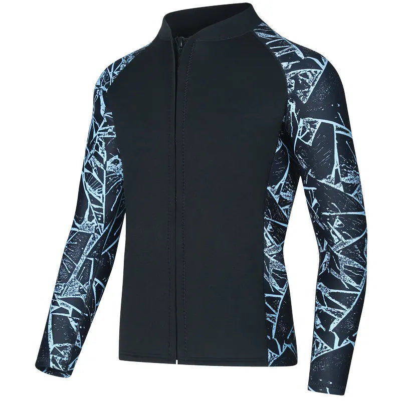 3mm Wetsuit For Women Men Split Diving Jacket Long Sleeve