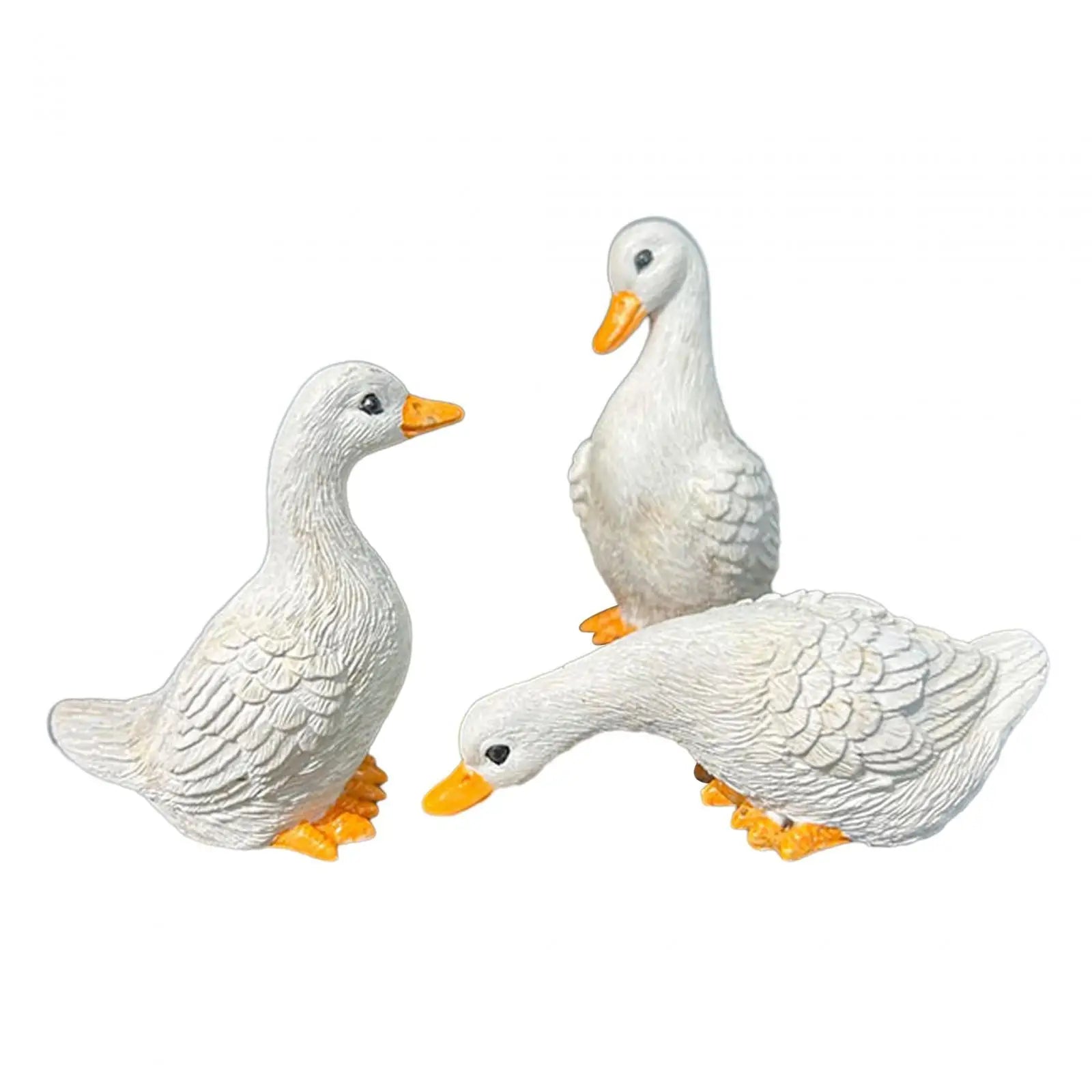 3 Pcs Garden Statues Duck Statues Home Decor Cute Sculptures - Get Outside Today 25